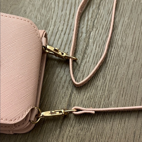 Salmon Colored Crossbody Cell Phone/Wallet Purse - Picture 11 of 14